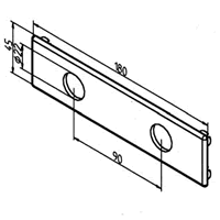 End Cap For Linear System T-Slotted Profile 45x180